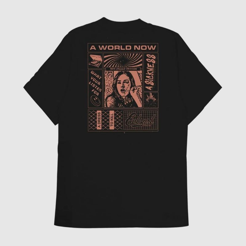 Kaos Casual EVILSPIRIT KAOS - ALENA BLACK UNISEX