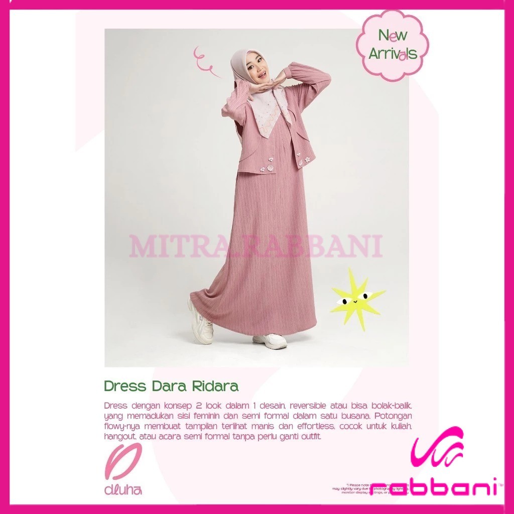 RABBANI ORI - DISKON RABBANI NEW ARRIVAL GAMIS REMAJA Dress Dara Ridara DHUHA  Mitra Rabbani