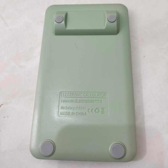 Kalkulator Calculator Dagang Saku Kantong Mini Portable Hijau 12 Digit
