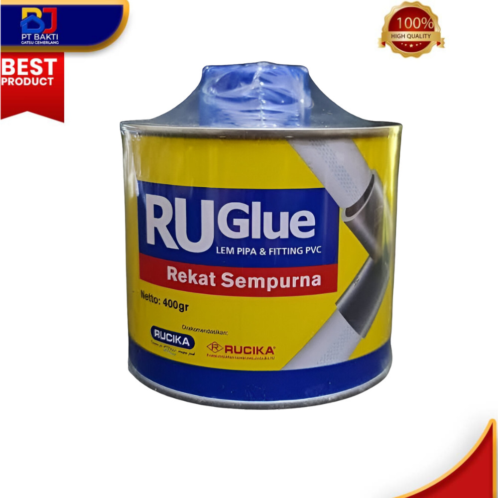 Lem Pipa Merk Ru Glue 400gram / Lem Pipa PVC / Lem Pipa Kaleng 400gr /Lem Pipa  ru glue / Lem  lem p