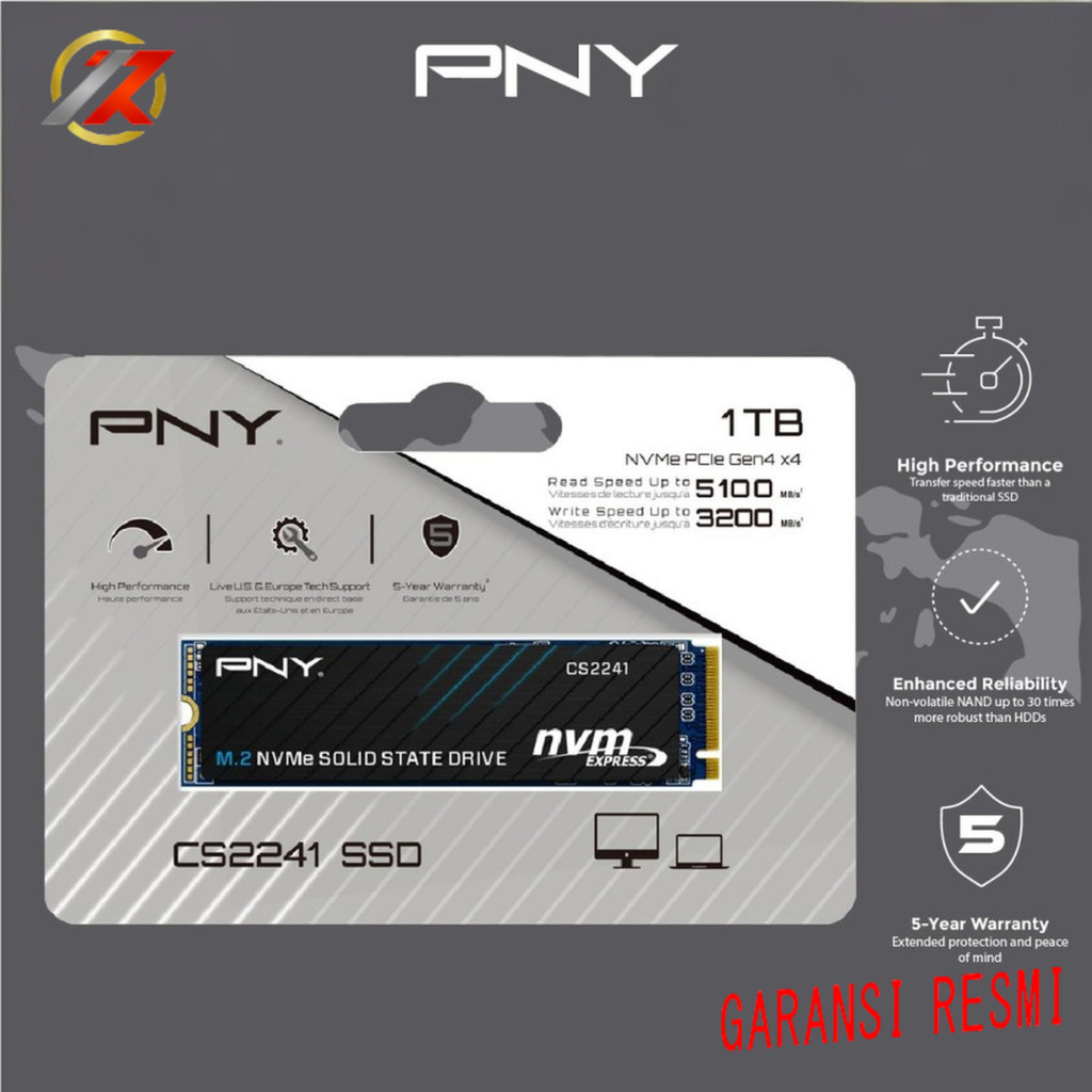 PNY CS2241 1TB NVME GEN4 SSD M280CS2241-1TB-CL