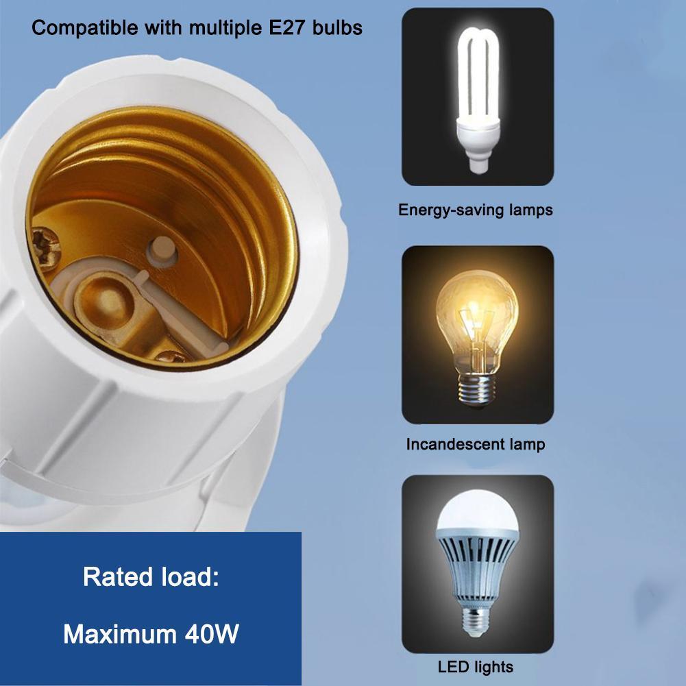 FITTING LAMPU SENSOR GERAK E27 Smart PIR Fitting Lampu Otomatis Nyala Mati Sendiri Fitting Lampu Jal
