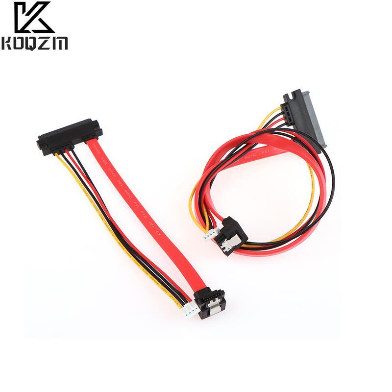 2-in-1 7Pin SATA DATA + 2.0mm 4Pin Power Combo 7+15 Pin 22P SATA Conjoint CD/DVD HD Hard sk Cable