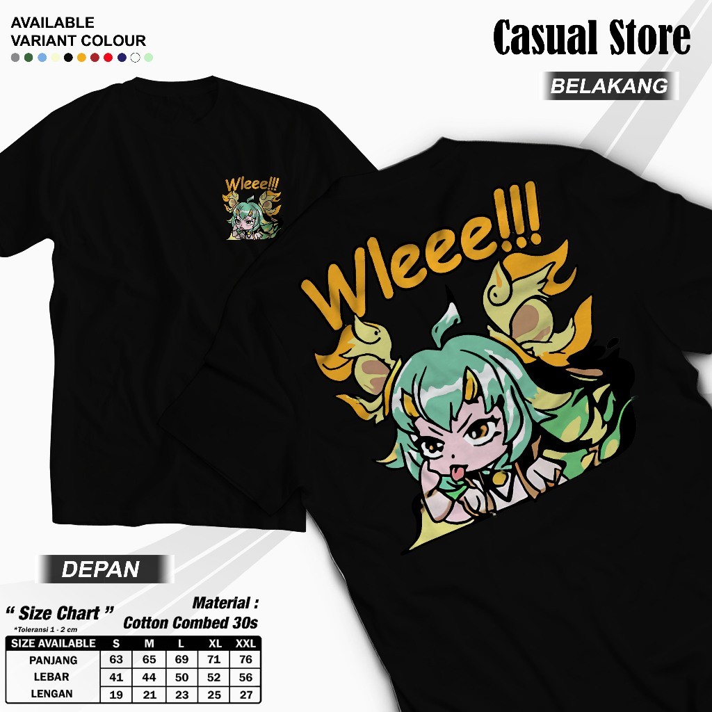 Kaos Emote Mobile Legend - Kaos Atasan Katun Sablon - Kaos Emoji ML - Kaos Emote ML Nana Wlee - Katu