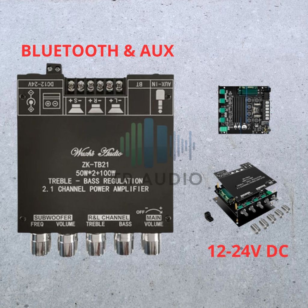 Power Amplifier 2.1 ZK-TB21 Subwoofer 100 Watt Stereo 50x2