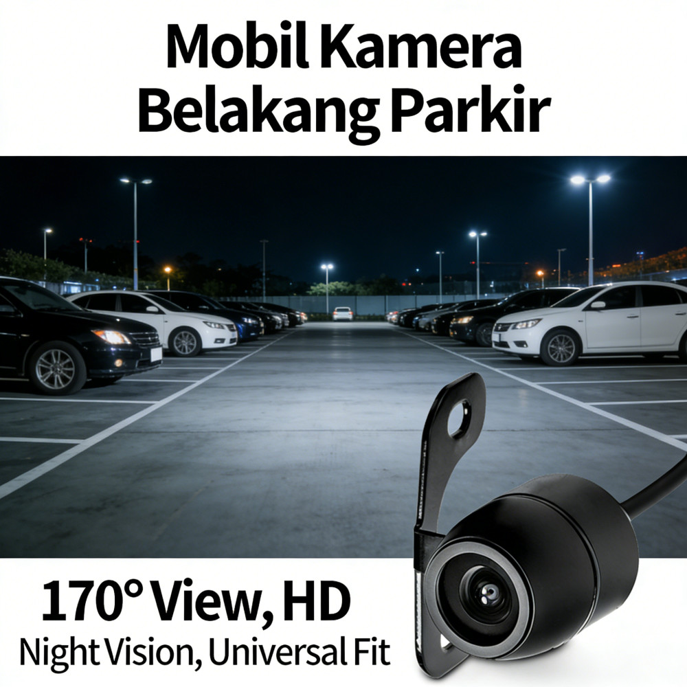 Kamera Kendaraan Malam Universal Kamera Kamera Belakang Mobil Kamera Parkir Mundur Mobil HD