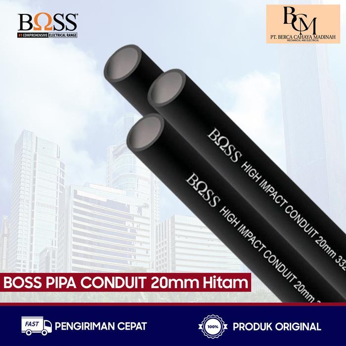 Pipa conduit 20mm Pipa listrik bending Hitam Boss