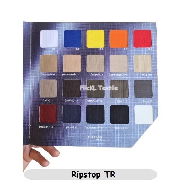 0 Kain Ripstop Tornado Bahan Ripstop TR Serat Kotak Kotak Ripstop Katun TR
