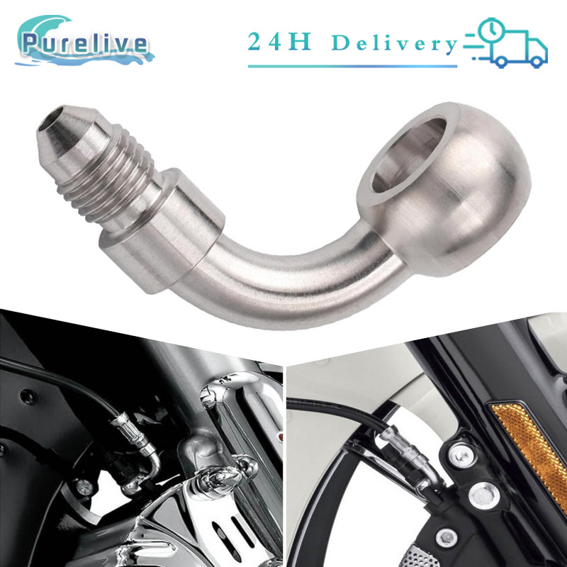 Nepel Selang Rem 90 Derajat Stainless Universal Konektor Selang Rem