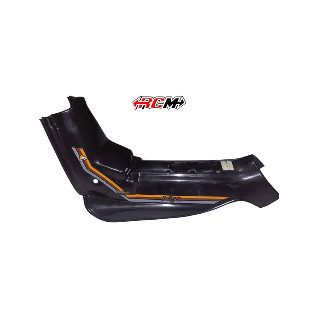 DECK DEK TENGAH LEGSHIELD LEG SHIELD SAYAP TEDENG TENGAH ASTREA PRIMA STAR HITAM BLACK LOKAL KUALITA