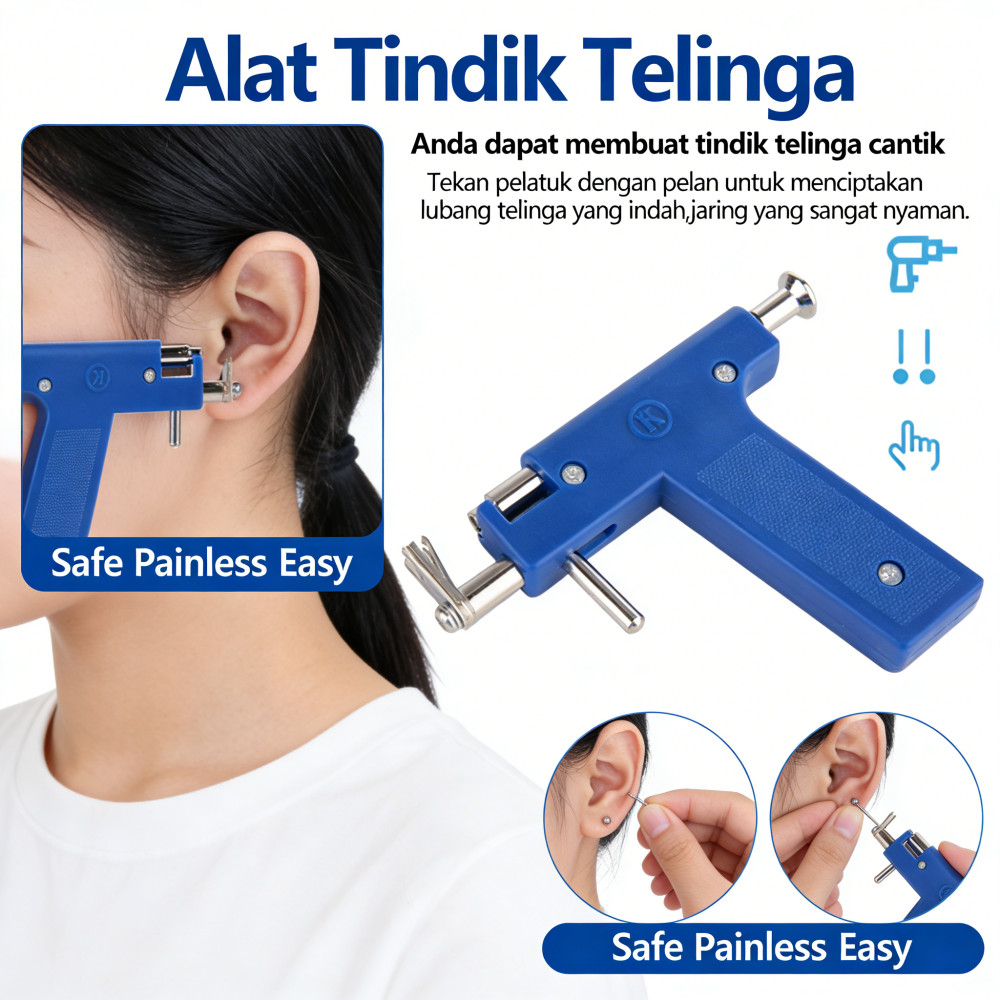 Berlaku Tembak Pusar Untuk Alat Set Telinga+Anting Badan Tindik