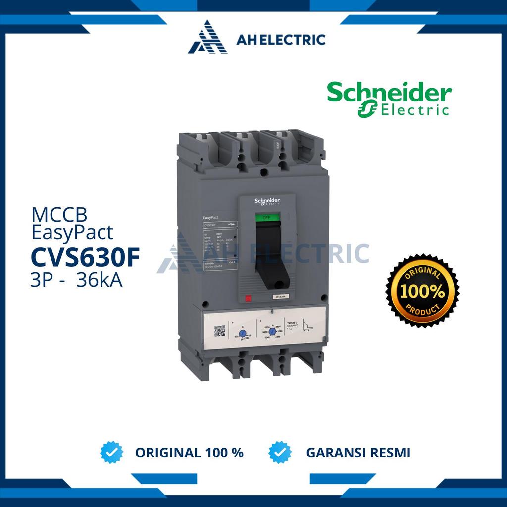 Schneider MCCB NFB Breaker CVS630F 3P 36kA | 500A 630A | Original