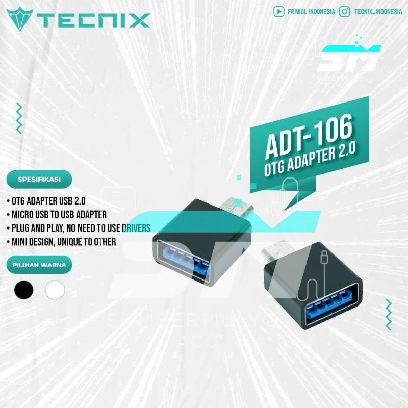 [ORI TECNIX] OTG MICRO USB/TYPE C USB TECNIX