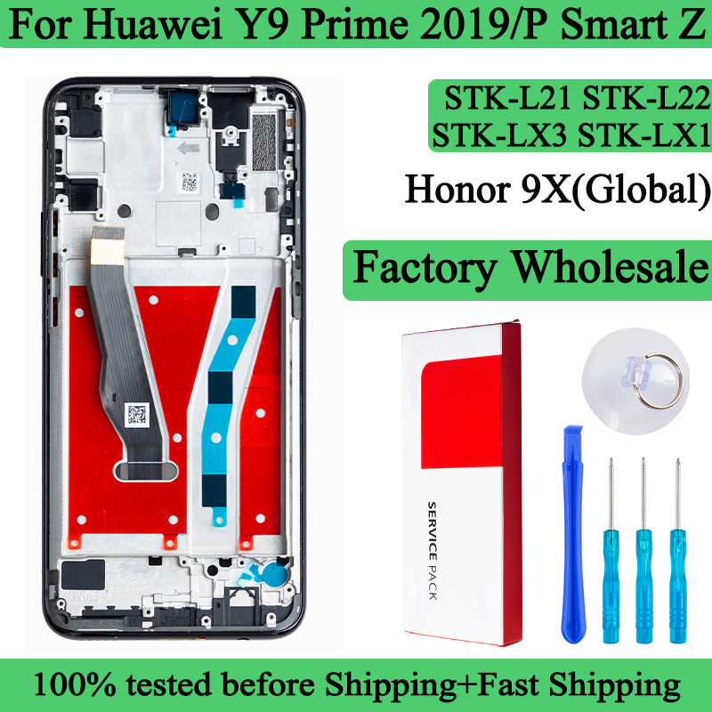 STK-LX1 STK-L21 STK-L22 STK-LX3 Premium Lcd For Huawei Y9 Prime 2019 splay Honor 9X (Global) Tou Scr