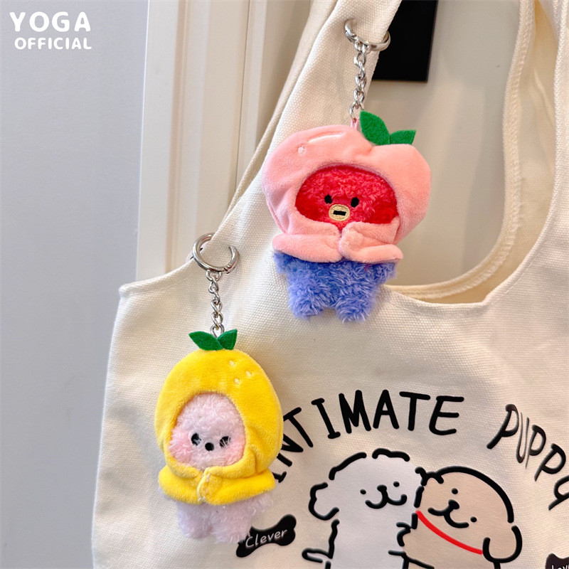 Anime Cartoon Bt21 Cooky Chimmy Mini Plush Doll Fashion New Plush Toy School Bag Keychain Pendant Ac