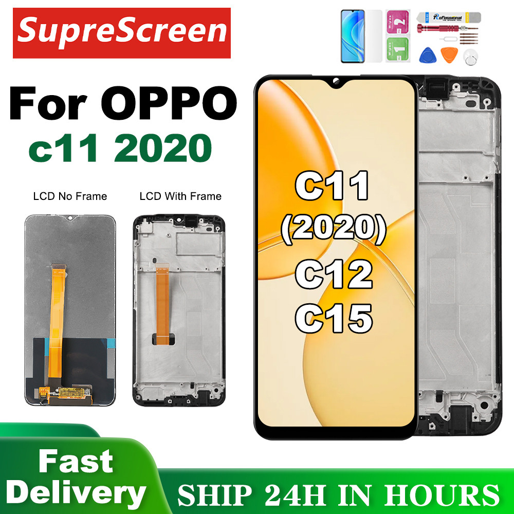 LCD for Oppo realme C11 2020 LCD splay Tou Panel gitizer Assembly C12 C15 RMX2185 RMX2189 RMX2180 Sc