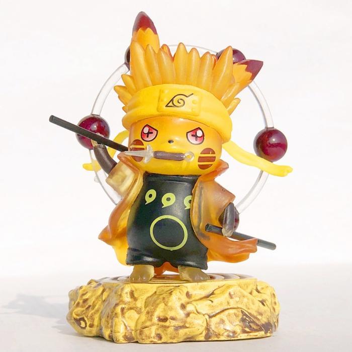 Pikachu Cosplay Naruto Sasuke Madara Obito Nendoroid Action Figure Toy - Obito