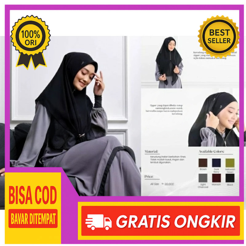 Rabbani ori - Zanan Zavi | Kerudung Instan Rabbani | Kerudung Segitiga Instan | Kerudung Instan Zana