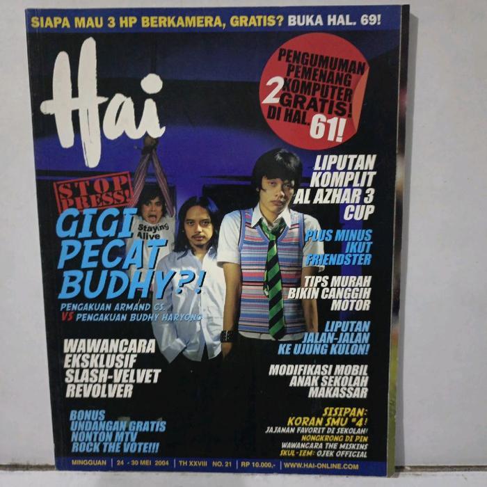 majalah HAI 24 Mei 2004 GIGI Slash Velvet Revolver