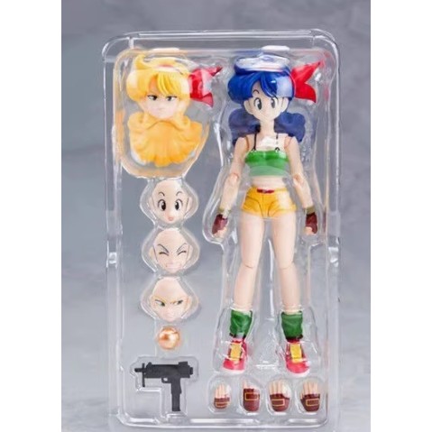 SHF Dragon Ball Bulma Lun Articulated Joints Moveable Pvc Model Action Figures Toy