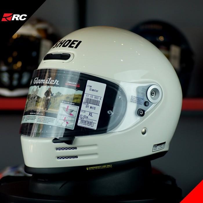 Helm Motor Full Face - Shoei Glamster Off White