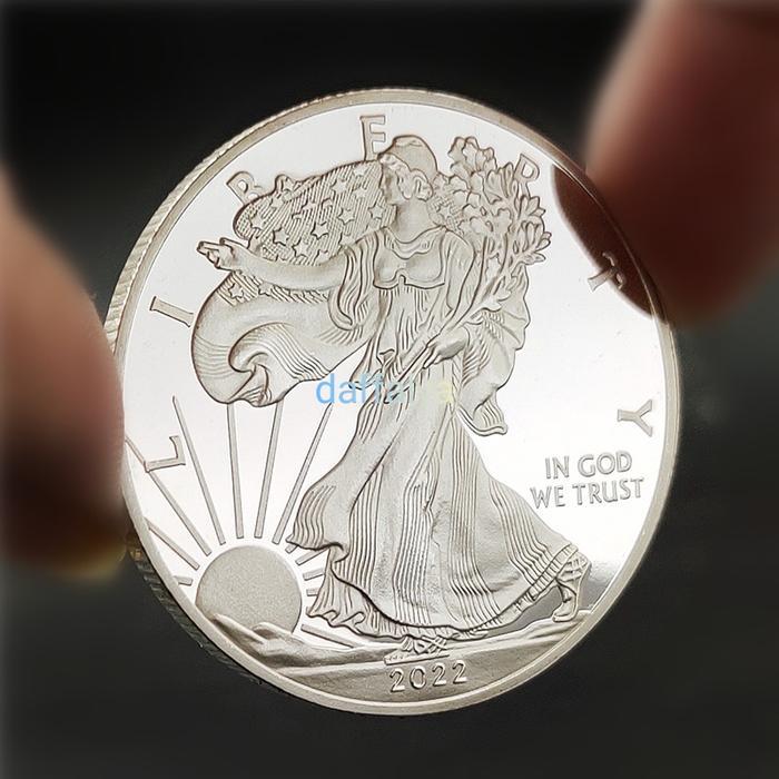 koin american silver eagle commemorative coins souvenir replika 1oz
