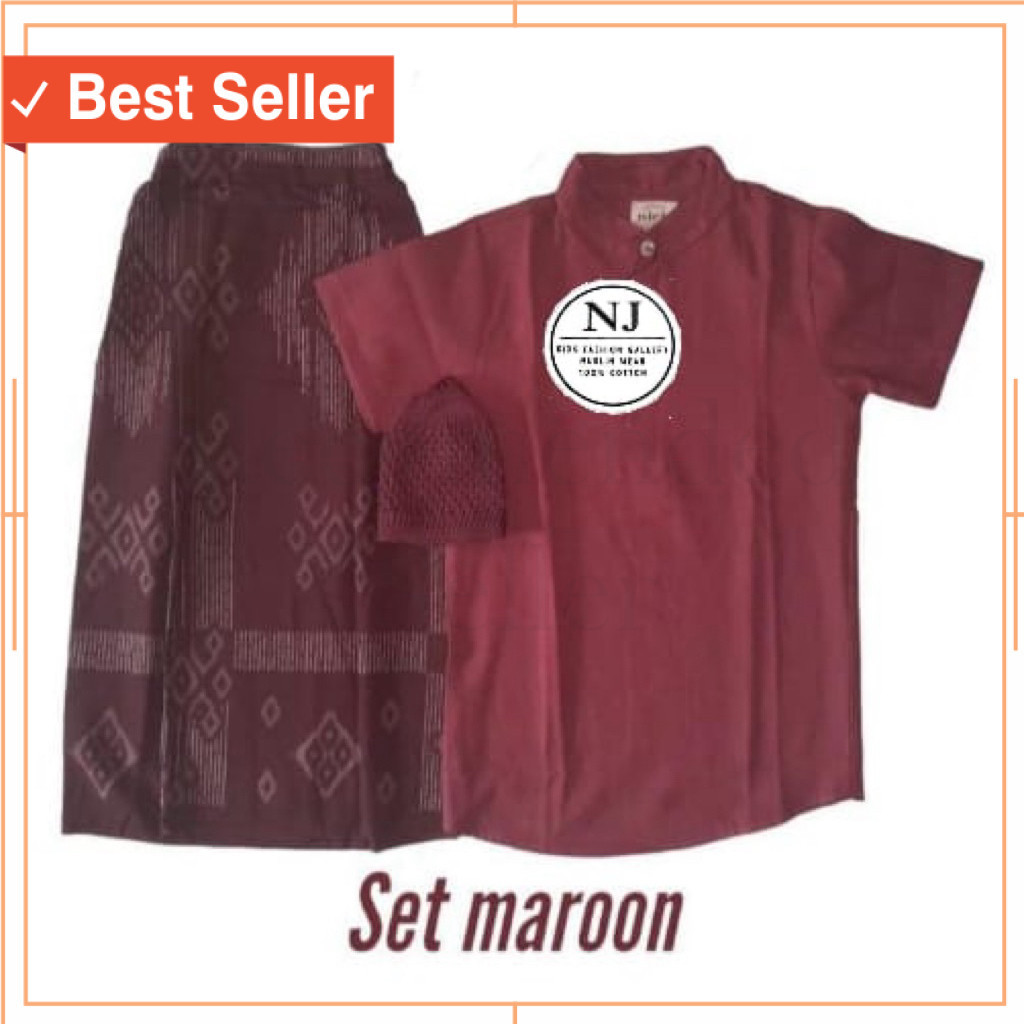 Busana Muslim anak laki laki modern murah kekinian / Baju Koko Anak Setelan Muslim Anak Laki-Laki 2–