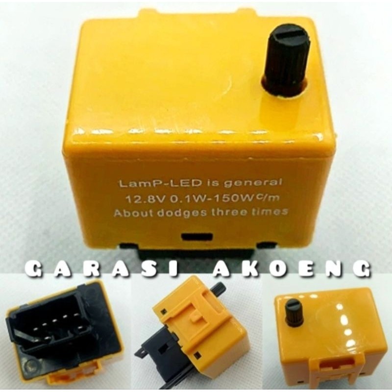 Relay Flasher LED 8 Pin Adjustable Sein Toyota Avanza Innova Fortuner Vios Limo Yaris Sienta Agya Ru