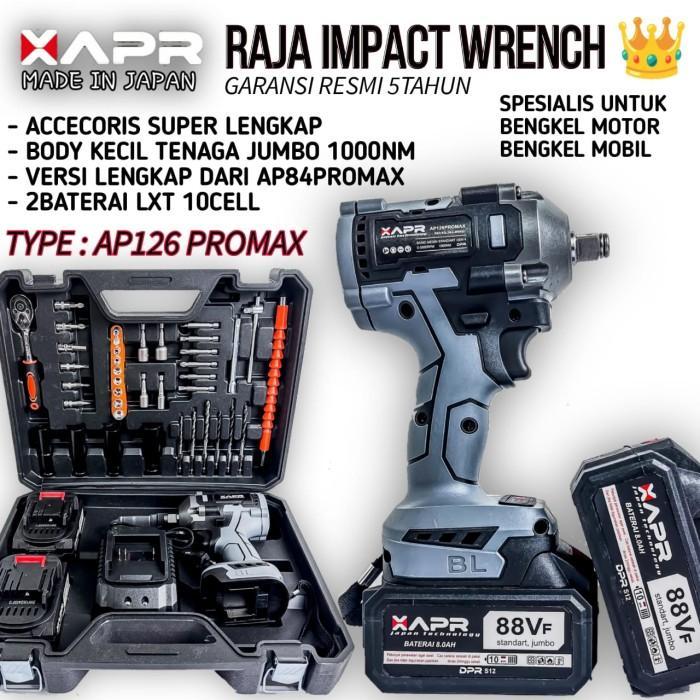 IMPACT WRENCH AP126PROMAX+ APR IMPACT AP126-PX126 PROMAX PAKET CVT SERIES 1000NM 0- 3500RPM 1/2INCH 