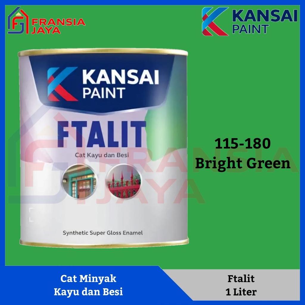 Kansai Ftalit 1 Kg KF 180 Bright Green Cat Minyak Besi dan Kayu Paint