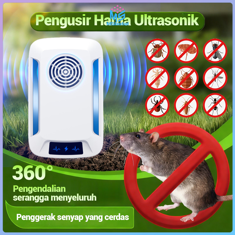 [COD] Pengusir Tikus Ultrasonik 100% Pengusir Tikus Nyamuk Laba-laba Pengusir Hama Ultrasonik Anti T