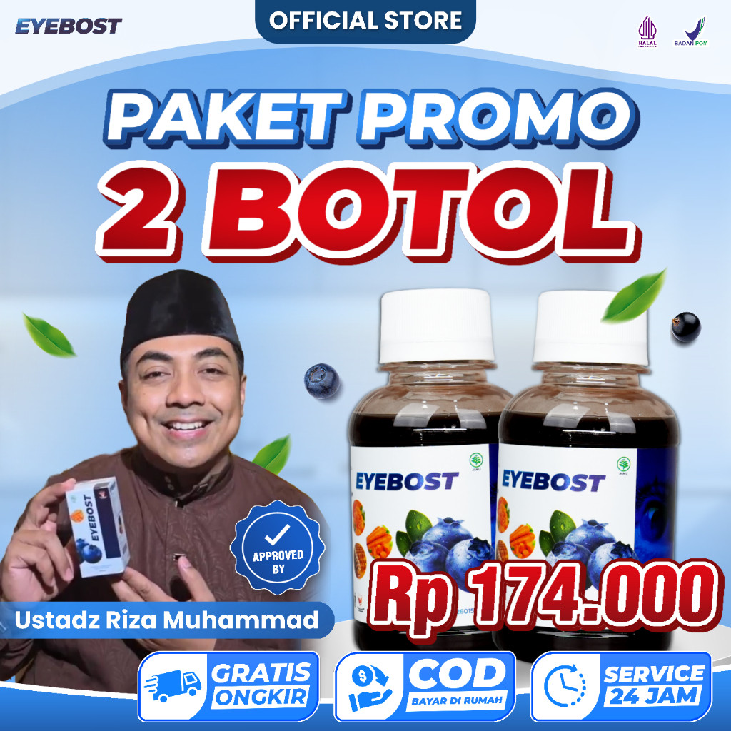 EYEBOST ORIGINAL Madu Herbal Vitamin Mata Solusi Terabaik Atasi Permasalahan Mata / Eyebost