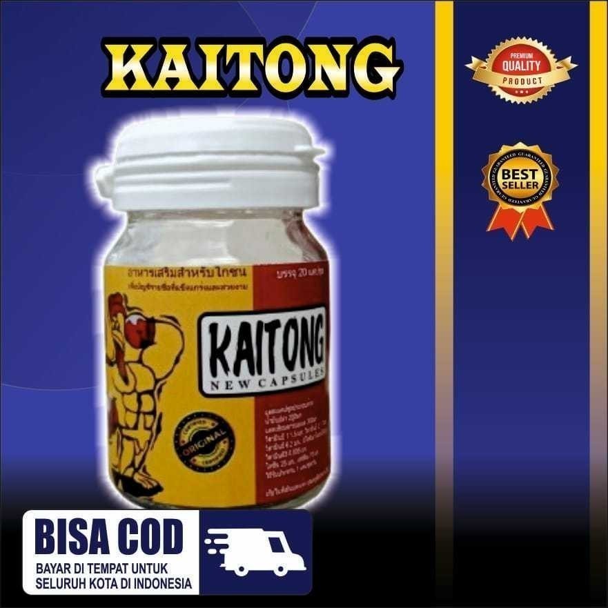 50 Kapsul - KAITONG Doping Ayam untuk Stamina dan Tenaga Otot Ayam Bangkok Petarung Original   Kapsu