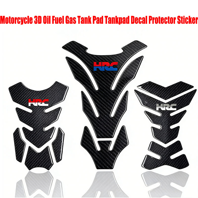 Fit For Honda CBR1000 600RR CB400 CB750 CB1300 HORNET HRC logo Carbon fiber tank pad Protector Stick