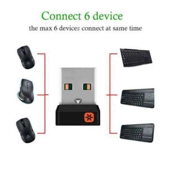 Logitech Receiver Unifying Original USB Logi Dongle Mouse & Keyboard Unifying - UNIFYING