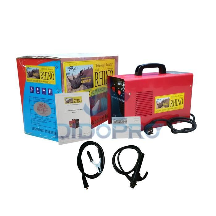 (RHINO) Mesin Las Black Rhino MMA-200 Trafo Las / Travo Las Inverter