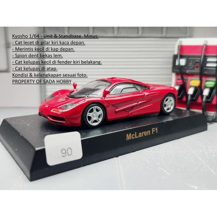 Skala 1/64 McLaren F1 Merah Unit & Standbase Kyosho