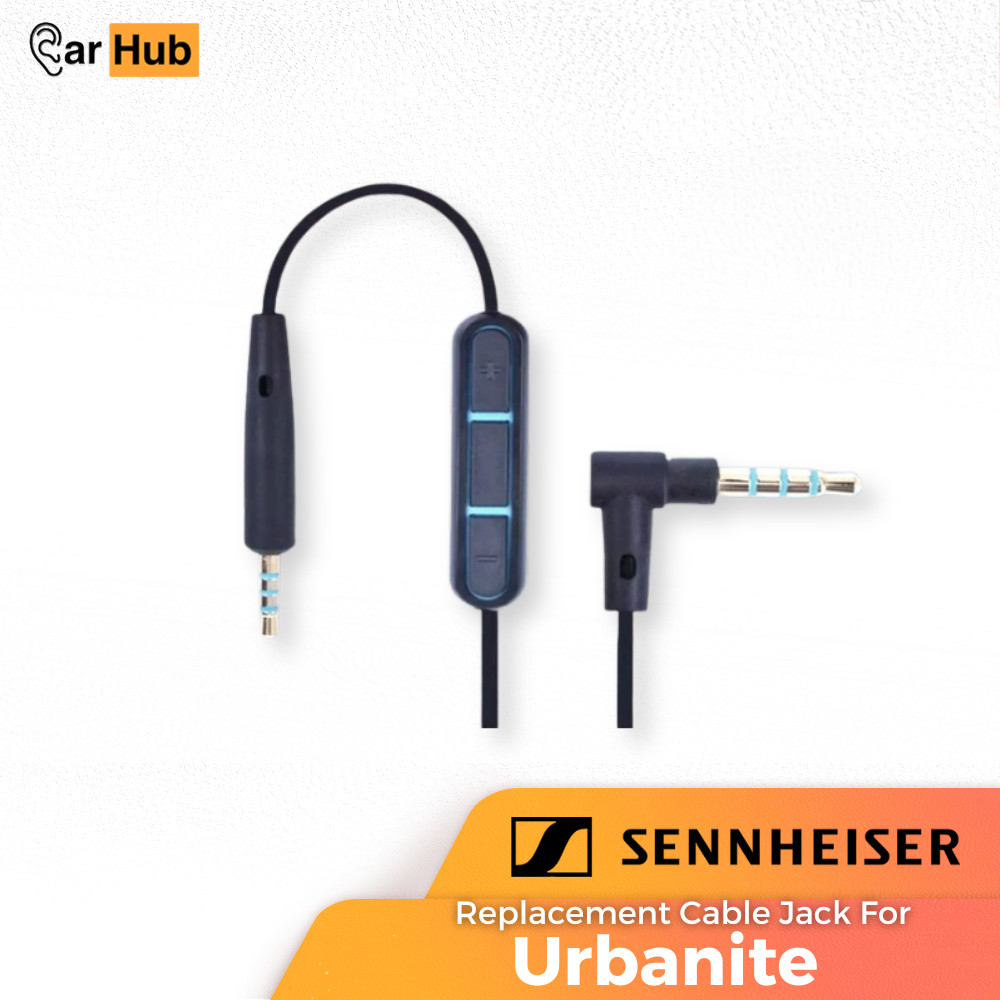 Cable Jack Aux Microphone Audio Headphone Sennheiser Urbanite Kabel