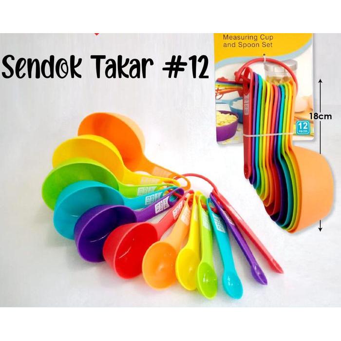 Sendok Takar Measuring Cup and spoon Set 12