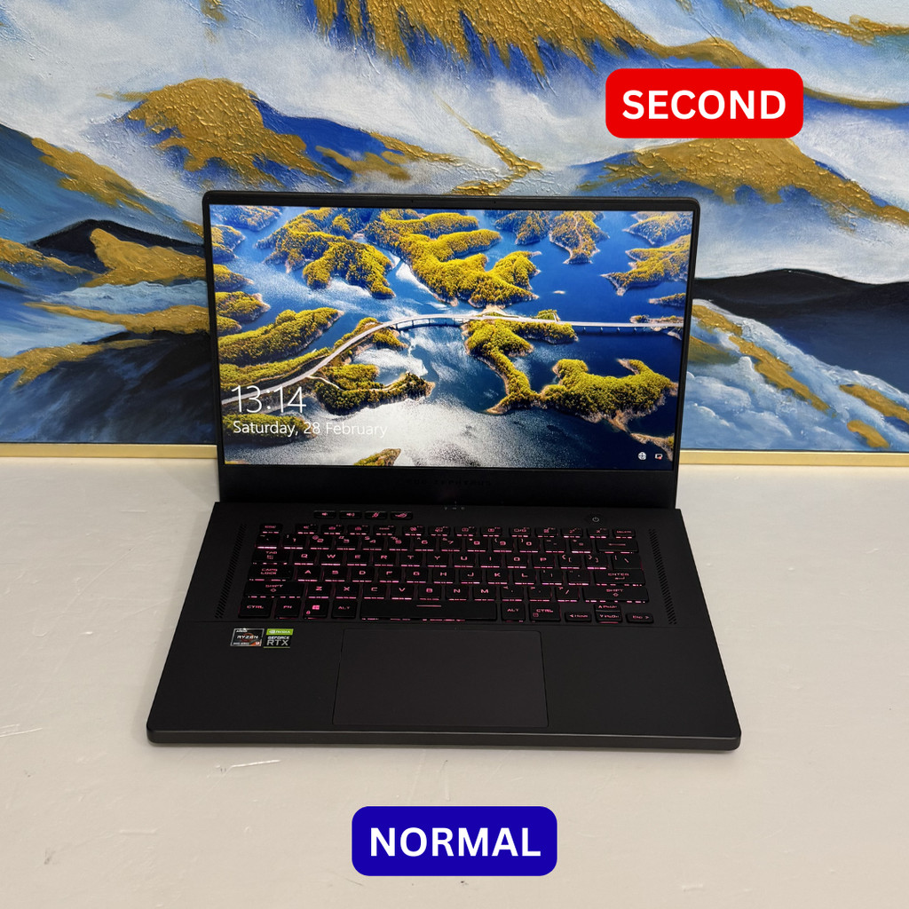ASUS ROG ZEPHYRUS G15 GA503QM_GA503QM AMD RYZEN 9 5900HS 8 GB (14") LAPTOP SECOND ORIGINAL SINAR MUT