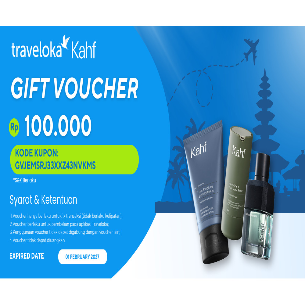 [Gift Not For Sale] 2026 Kahf Voucher Traveloka