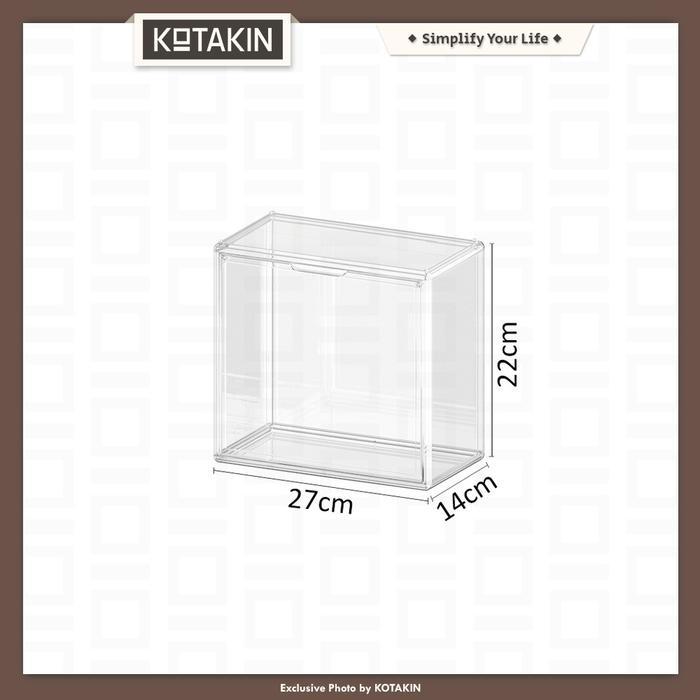 KOTAKIN Akrilik Display Jualan Kue Sosis Gorengan Tempat Makanan Jajan Roti Donat CFD Bazar Rak Waru