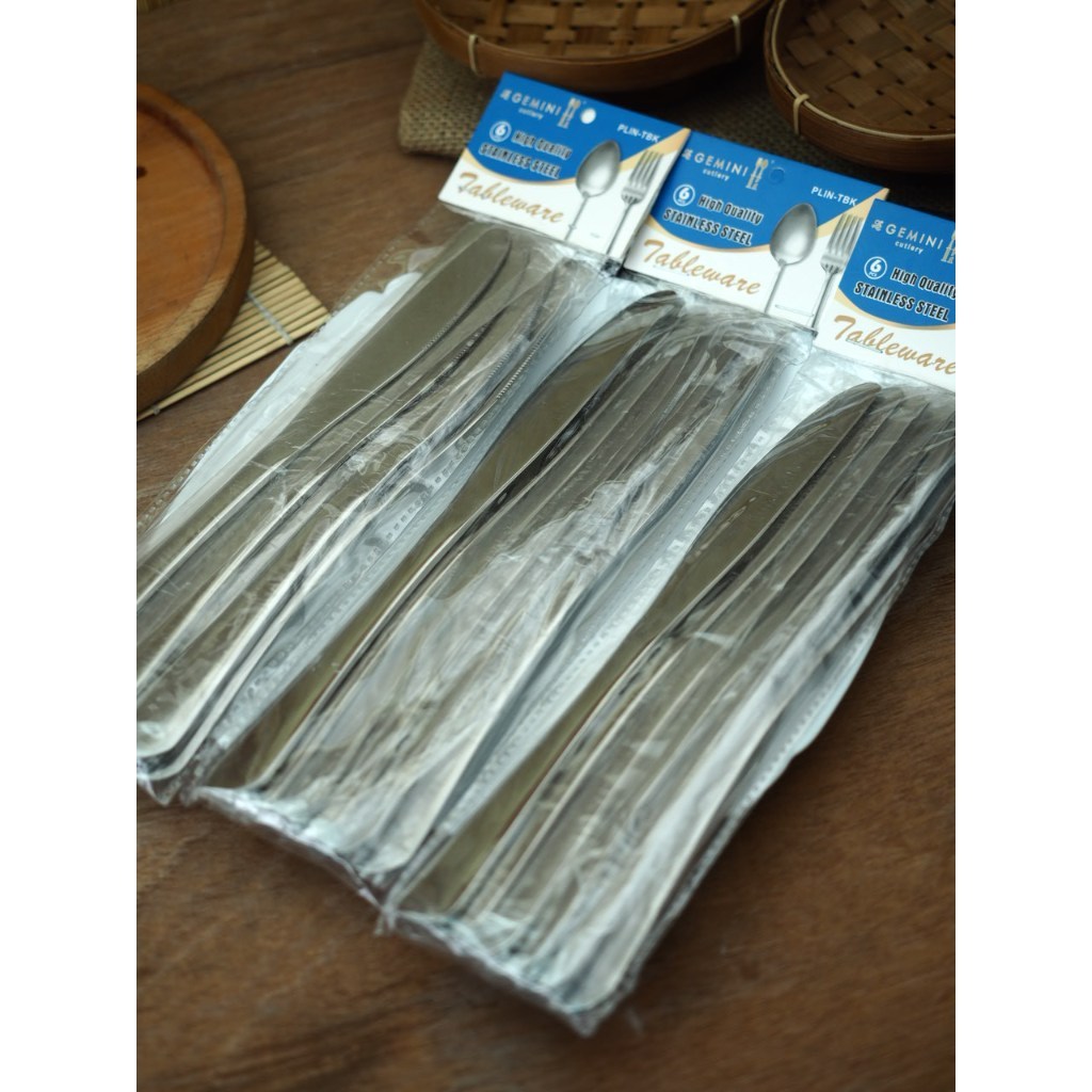 [6 pcs] Pisau Steak Tebal Hotel Stainless Steel Knife [PLIN-STK]