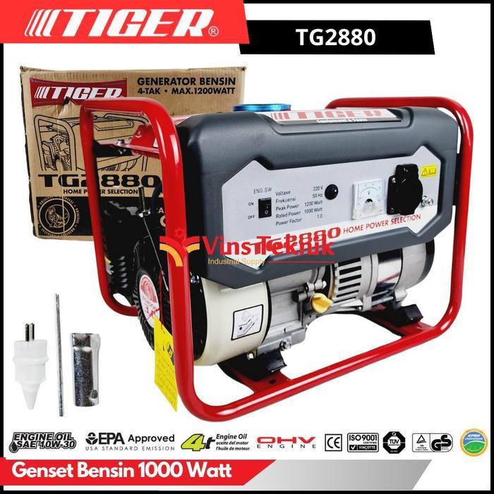 TIGER TG2880 Genarator Set Genset 4TAK Genset 1200Watt TG 2880