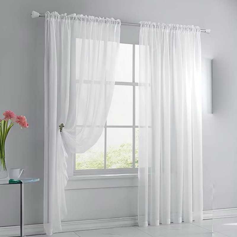 Gorden vitrase polos model serut / Vitrase gorden