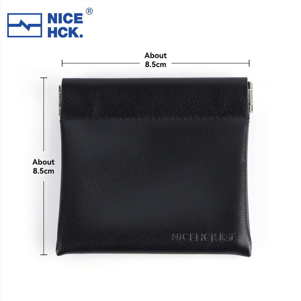 NICEHCK Black Carry PU Leather Storage Bag Earbud Organizer Earphone Protective Case for DB2 YDX YD3