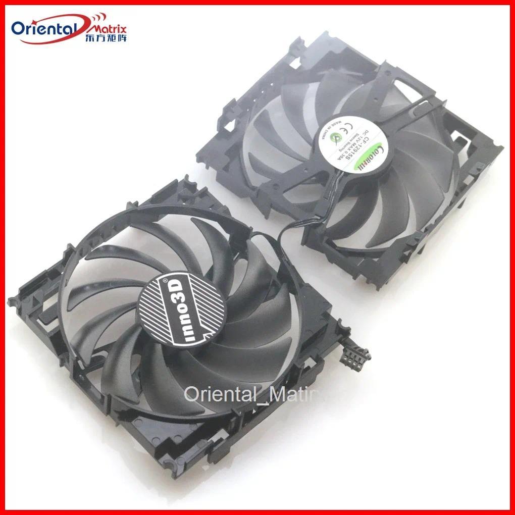 2pcs/lot CF-12915S DC12V 0.35A 85mm VGA Fan For INNO3D GTX1060 GTX970 GTX960 P104-100 4G MiningTwin 