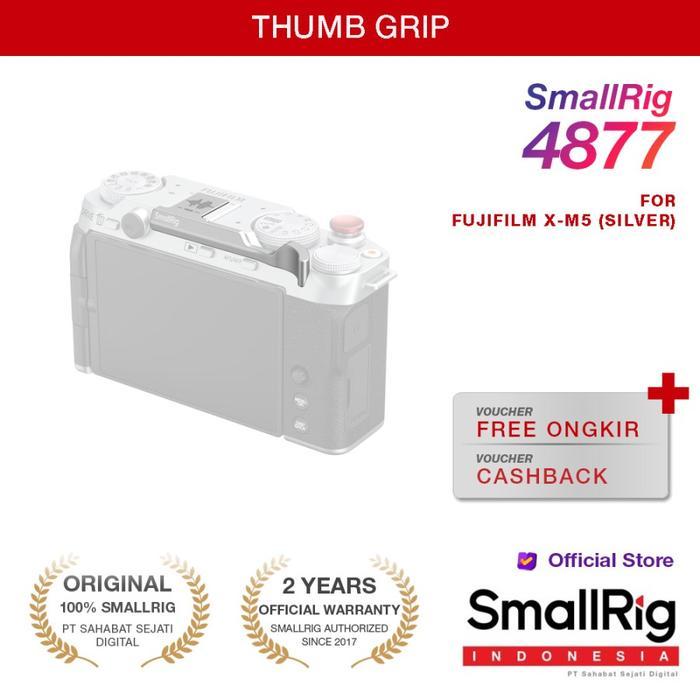 Glorious I.T SmallRig Thumb Grip for FUJIFILM X-M5 (Silver) 4877 - SMALLRIG