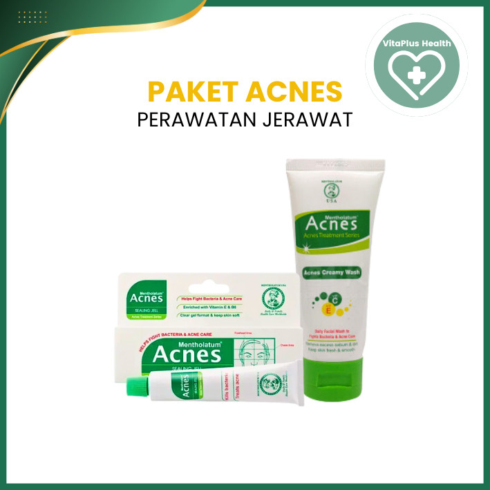 PAKET ANTI JERAWAT ACNES SEALING GEL DAN CREAMY WASH