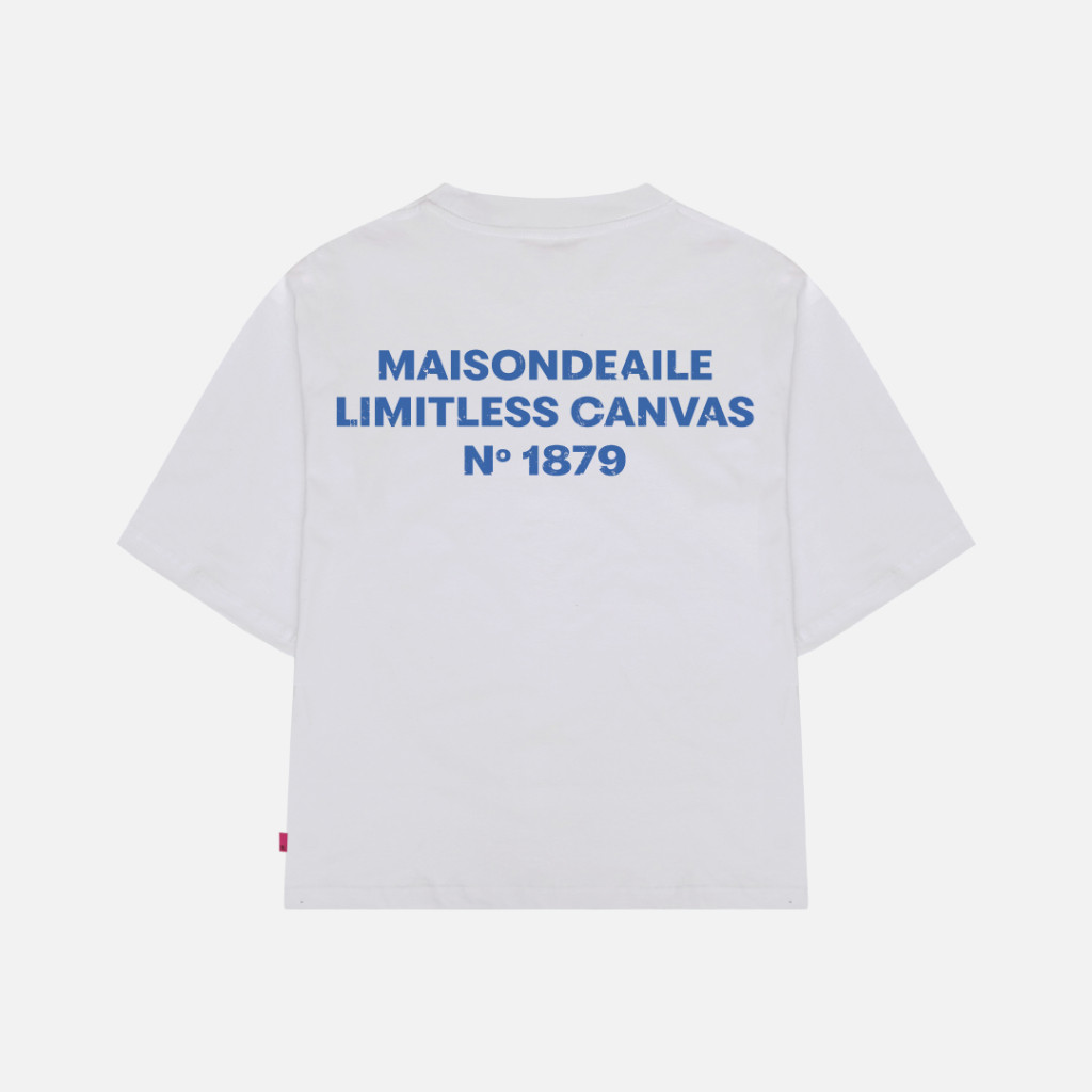 AILE - IVAN 1879 BOXY TEE - KAOS PUTIH UNISEX